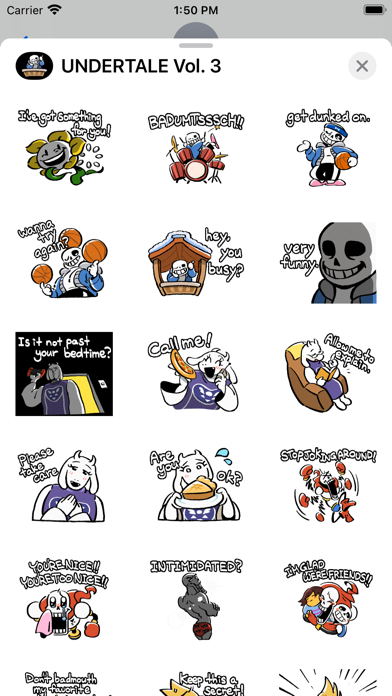 UNDERTALE Stickers Vol. 3 screenshot 4