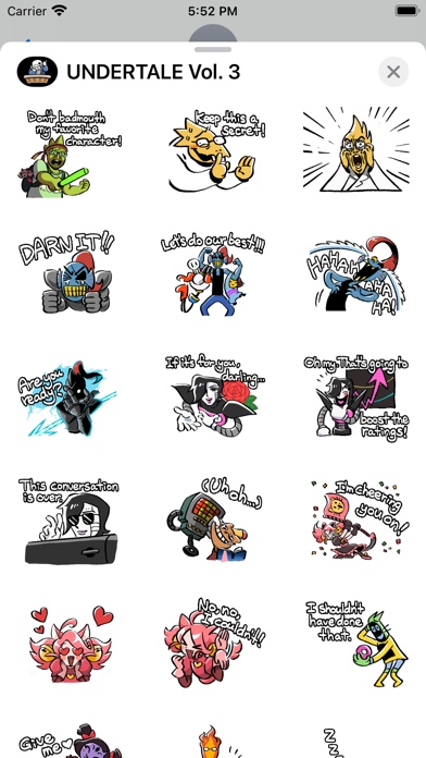 UNDERTALE Stickers Vol. 3 screenshot 3