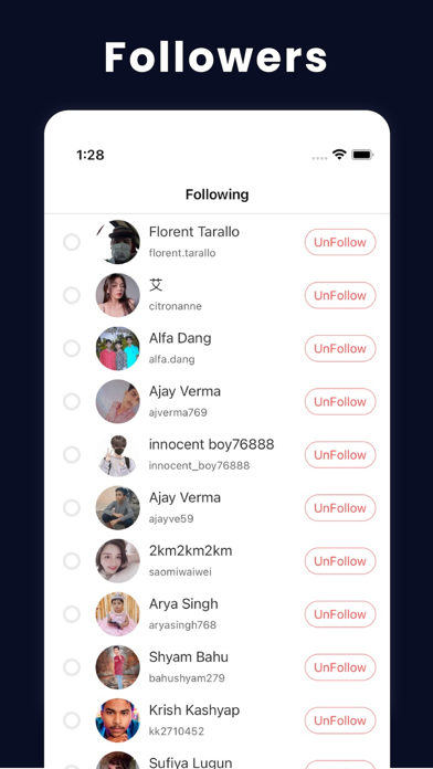 Unfollow Pro for Ig screenshot 2