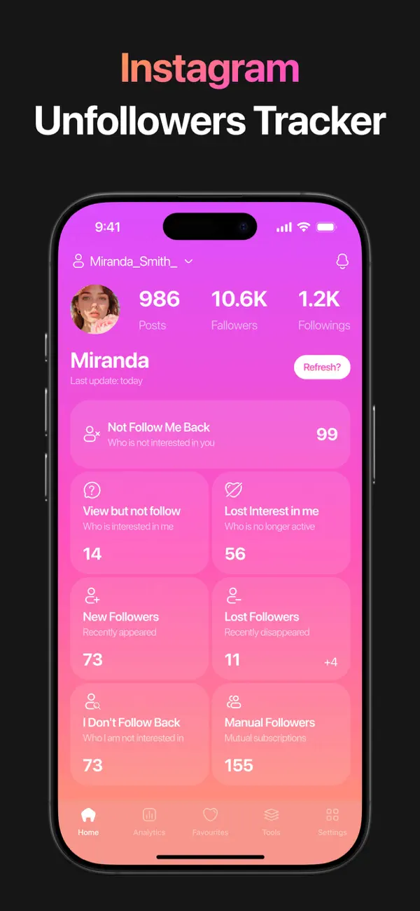 Unfollow Tracker: FollowHub screenshot 2