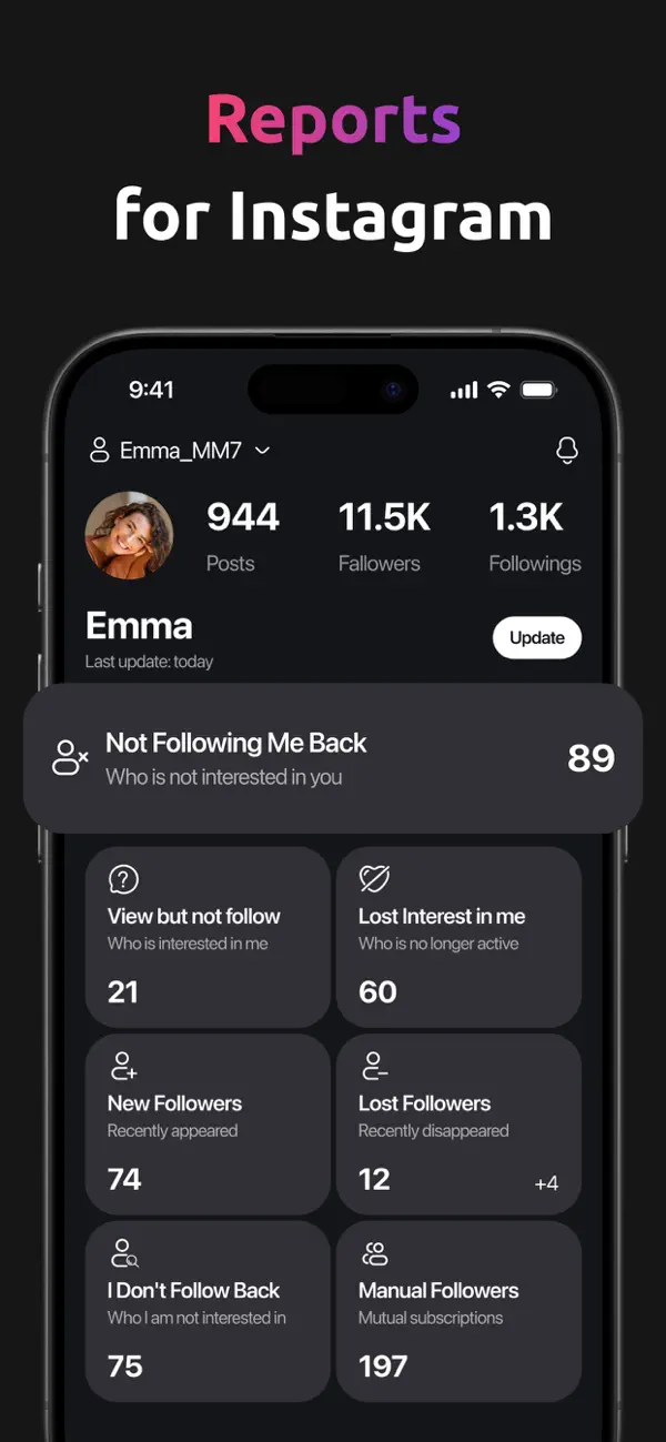 Unfollow Tracker: FollowHub screenshot 6
