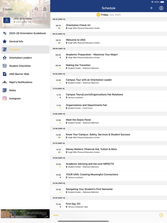 UNG Orientation screenshot 3