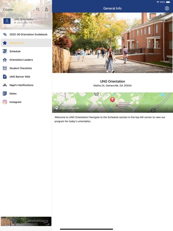 UNG Orientation screenshot 2