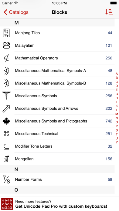Unicode Pad Express screenshot 4
