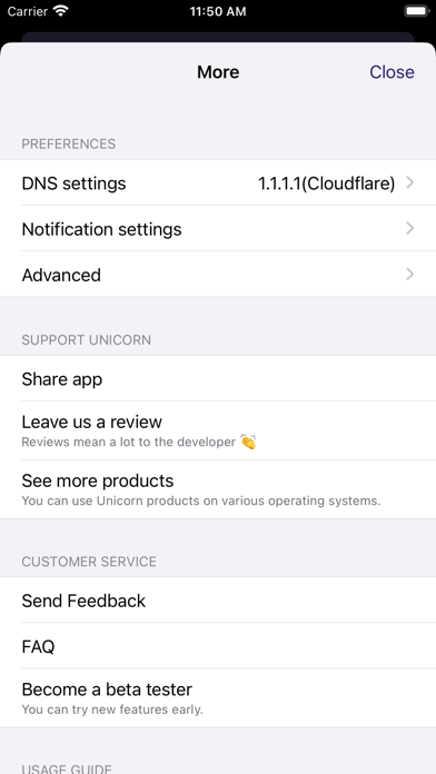 Unicorn HTTPS screenshot 1