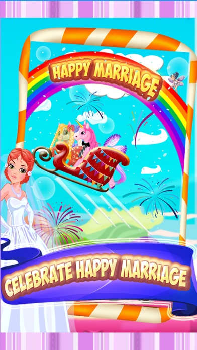 Unicorn & Pony Wedding Day - A virtual pet horse marriage makeover game screenshot 3