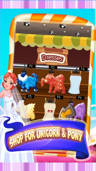 Unicorn & Pony Wedding Day - A virtual pet horse marriage makeover game screenshot 2