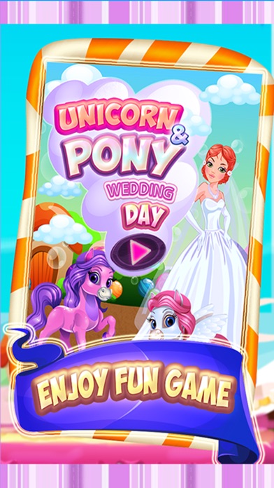 Unicorn & Pony Wedding Day - A virtual pet horse marriage makeover game screenshot 4