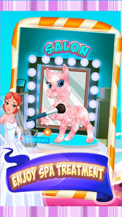 Unicorn & Pony Wedding Day - A virtual pet horse marriage makeover game screenshot 1