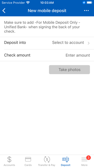 Unified Bank Mobile screenshot 2