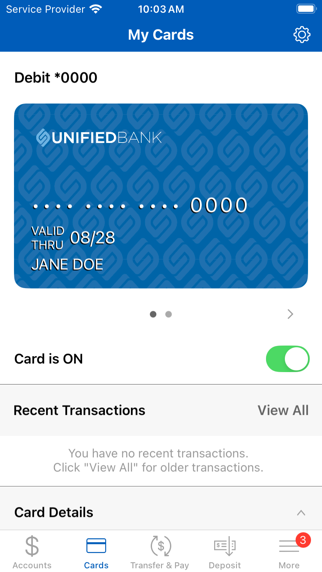 Unified Bank Mobile screenshot 1