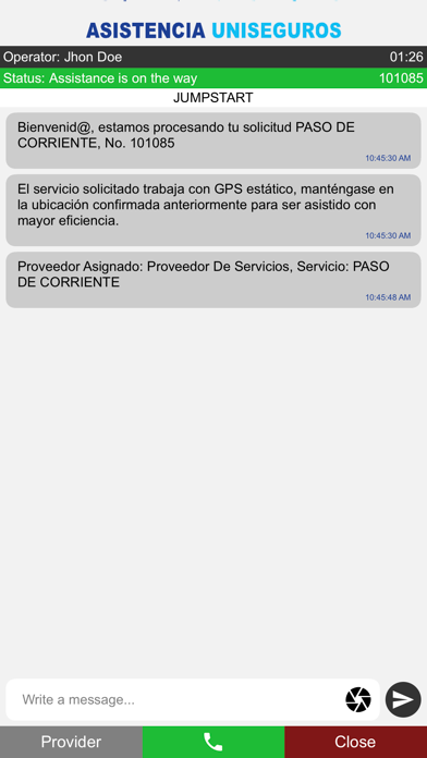 Uniseguros Assistance screenshot 2