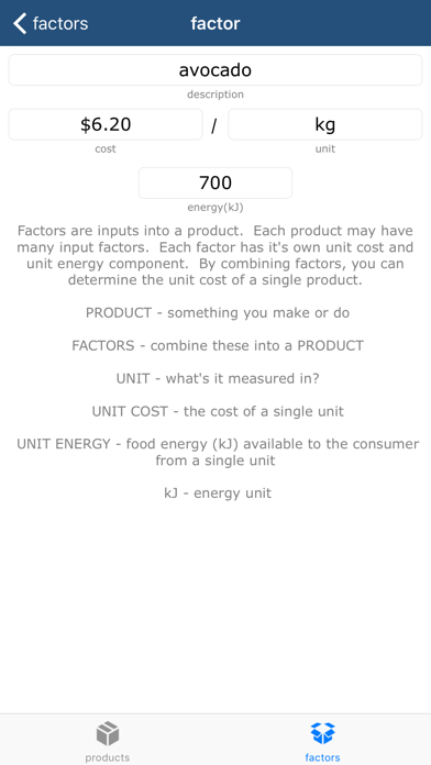Unit Cost Calculator screenshot 1