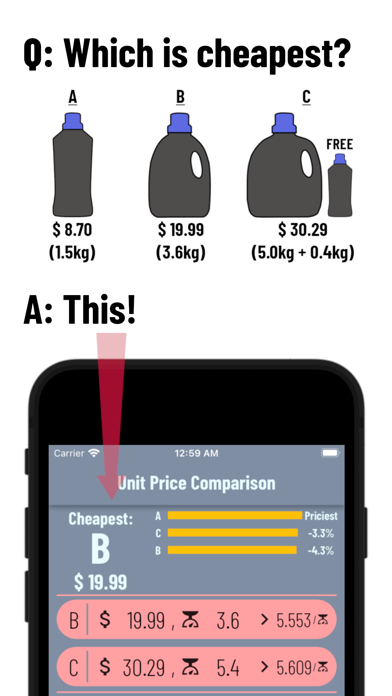 Unit Price Comparison (AF) screenshot 5