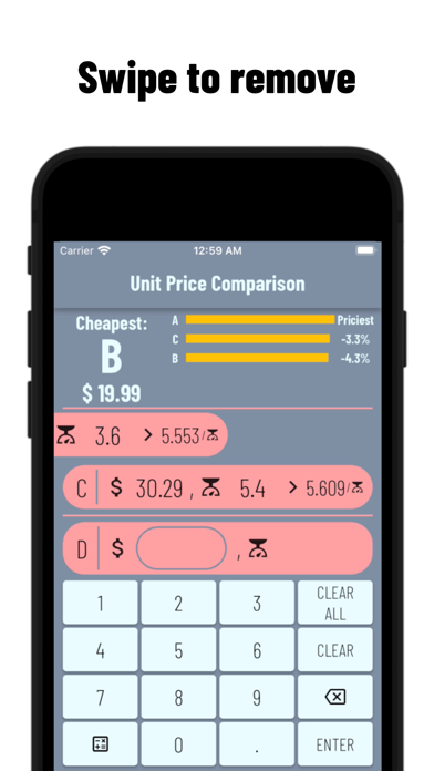 Unit Price Comparison (AF) screenshot 1