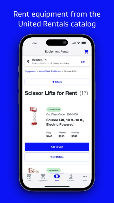 United Rentals screenshot 1