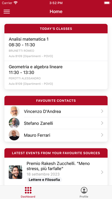 UniTrentoApp screenshot 2