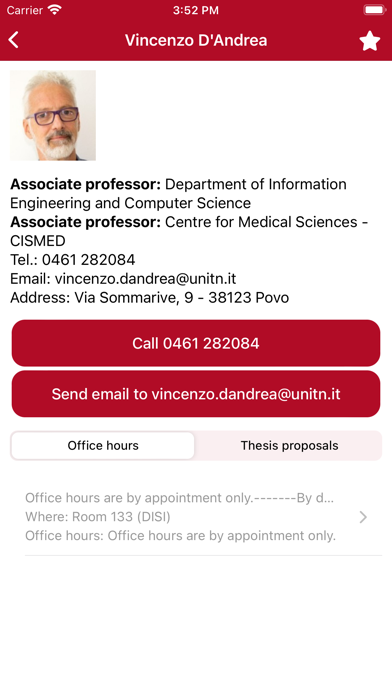 UniTrentoApp screenshot 1