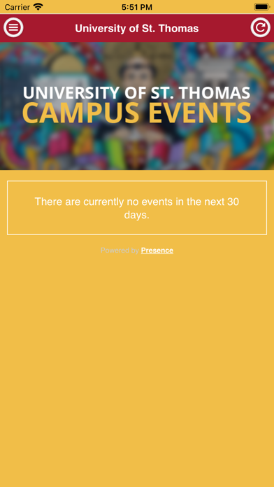 University of St Thomas Events screenshot 2