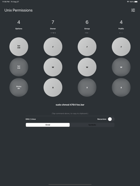 Unix Permissions screenshot 3