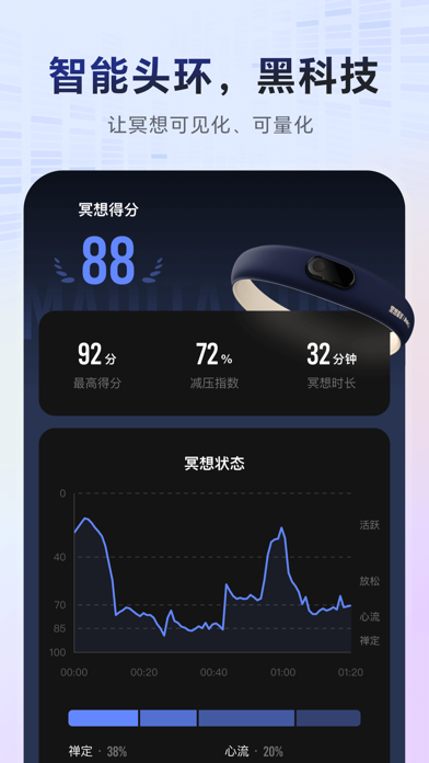 冥想星球-正念冥想|减压助眠|宝宝哄睡|呼吸放松|专注力提升 screenshot 1