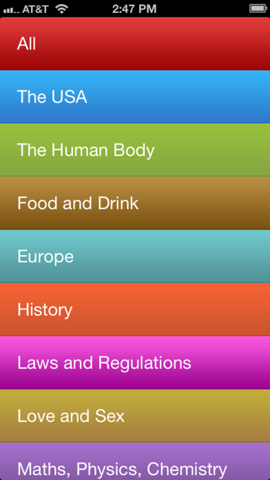 Unnecessary knowledge mobile screenshot 3