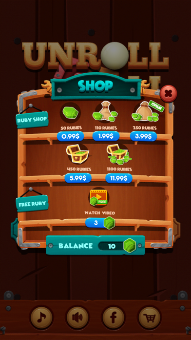 Unroll Ball Slide Puzzle screenshot 1