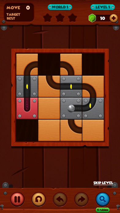 Unroll Ball Slide Puzzle screenshot 3