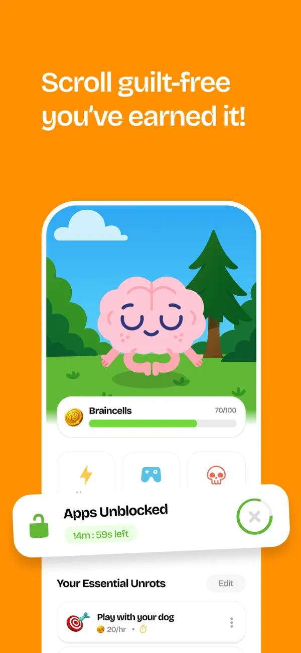 Unrot: Earn your Screen Time screenshot 2