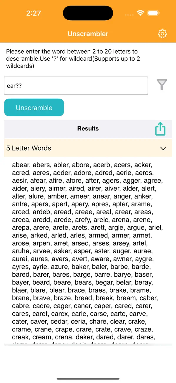 Unscrambler-Word screenshot 6