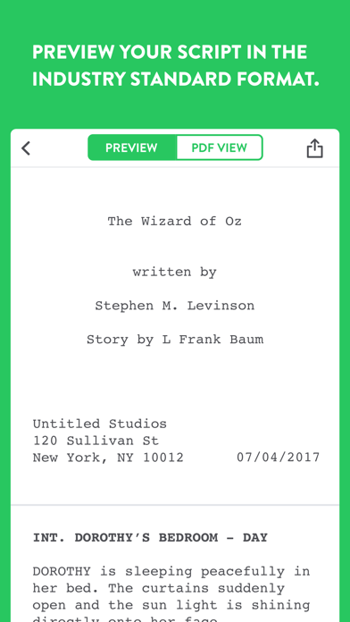 Untitled - Screenwriting Notes screenshot 2