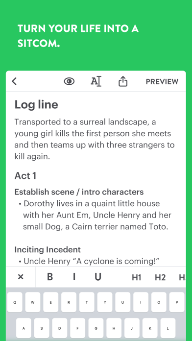 Untitled - Screenwriting Notes screenshot 4