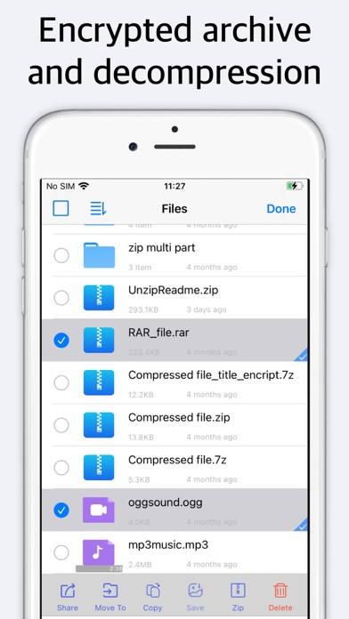 Unzip - zip,rar,7z file opener screenshot 4