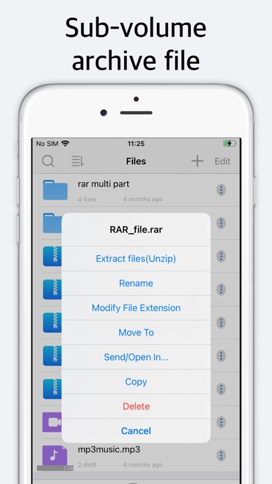 Unzip - zip,rar,7z file opener screenshot 3
