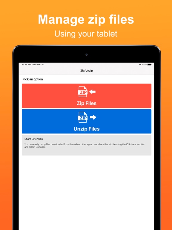 Unzipper: Zip and Unzip files screenshot 2