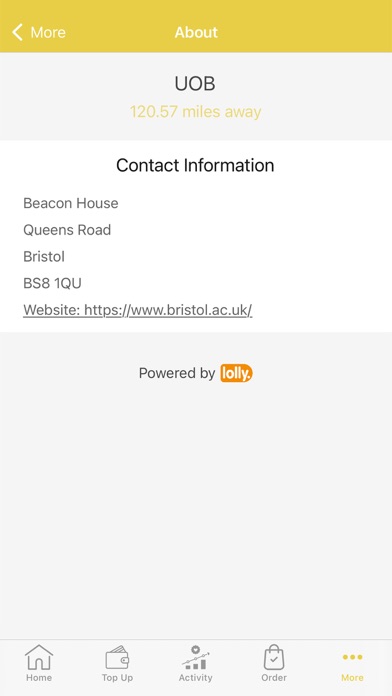 UoB Source Catering App screenshot 1