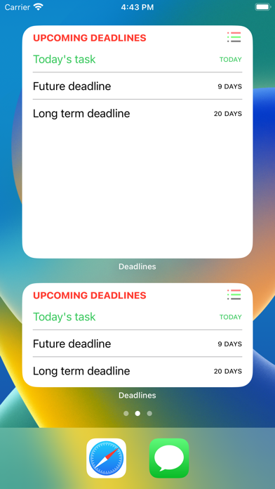Upcoming Deadlines screenshot 1