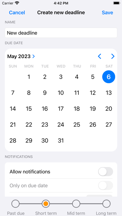 Upcoming Deadlines screenshot 3