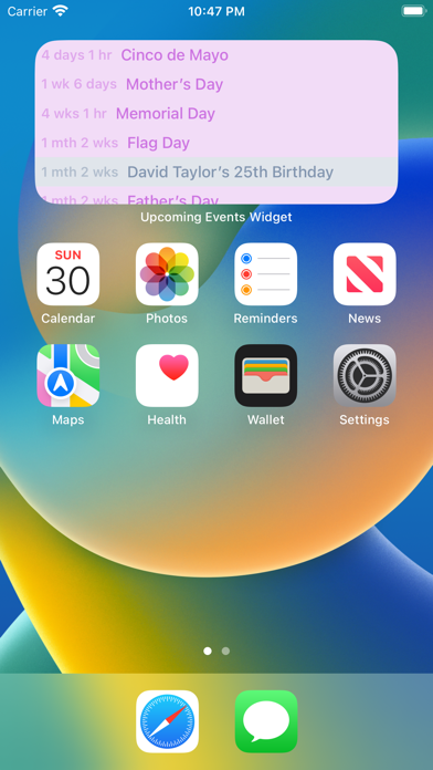 Upcoming Events Widget screenshot 4