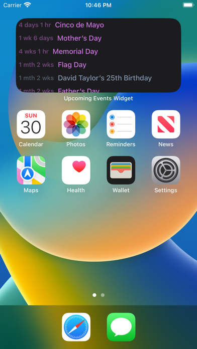 Upcoming Events Widget screenshot 3