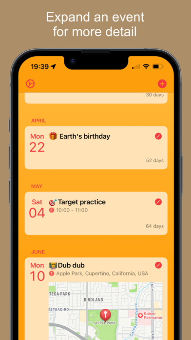 Upcoming Events screenshot 2