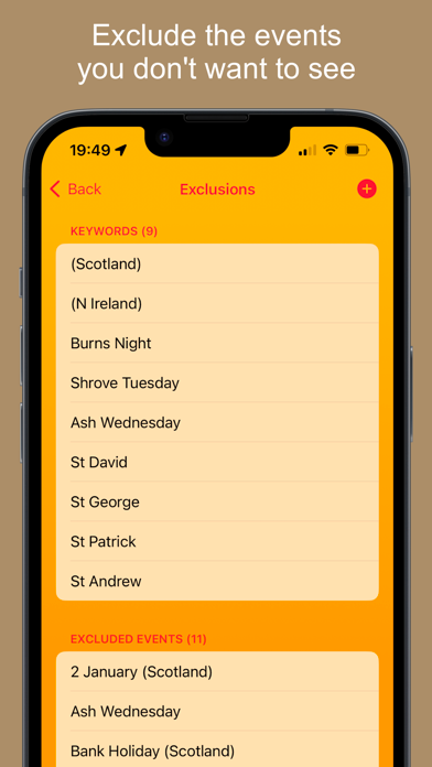 Upcoming Events screenshot 1