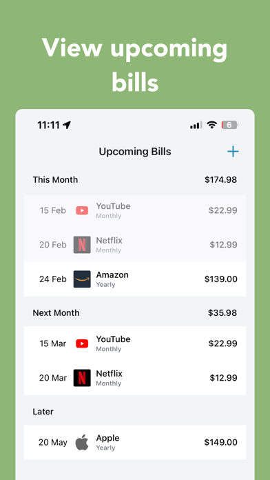 Upcoming: Track Subscriptions screenshot 1