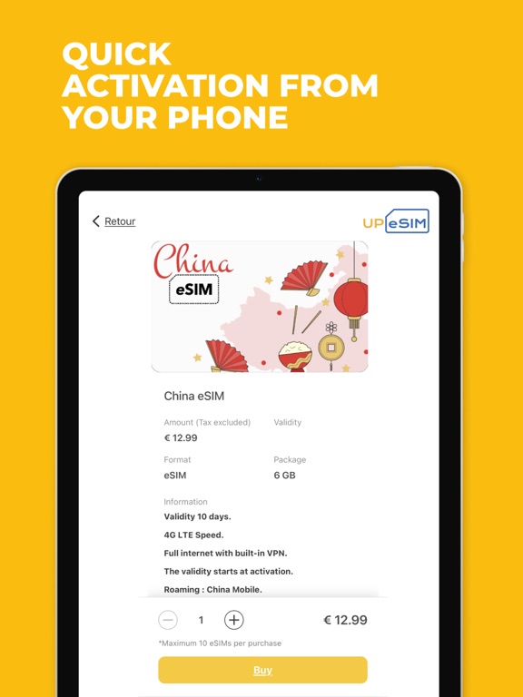 UPeSIM: eSIM prepaid card screenshot 4