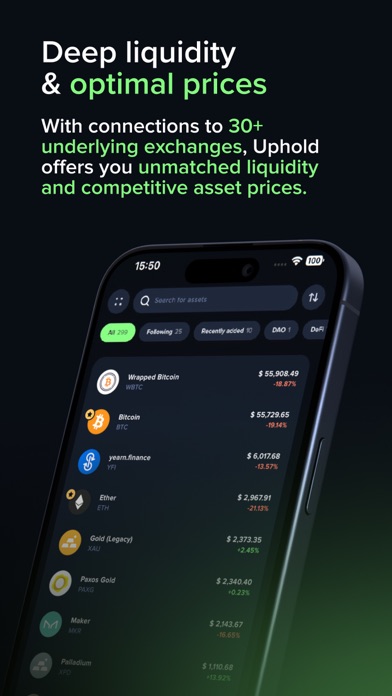 Uphold: Buy BTC, ETH and 360+ screenshot 2