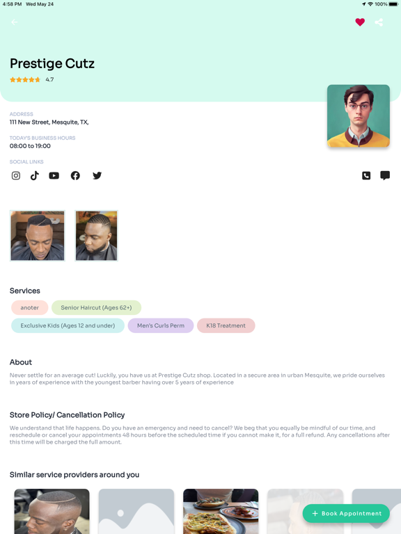 upKeep - Barbers, Salons, etc. screenshot 5