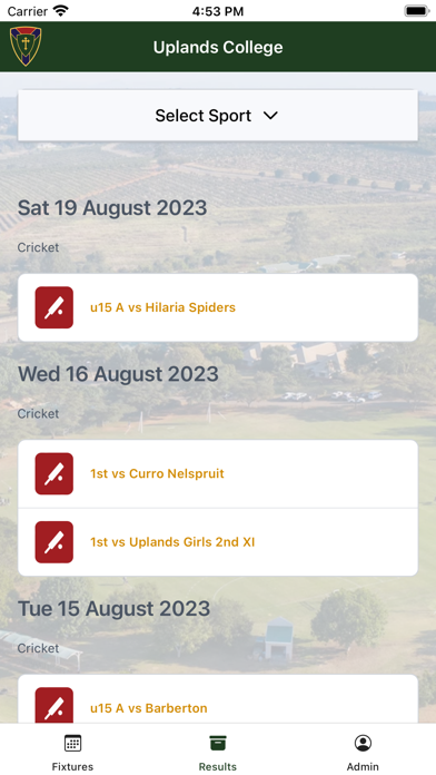 Uplands Sports screenshot 2