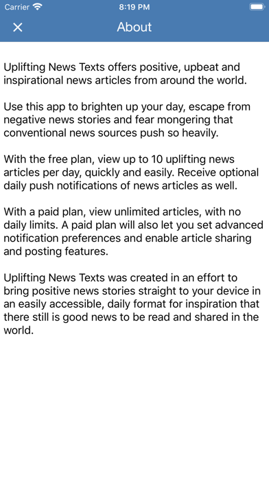 Uplifting News screenshot 2