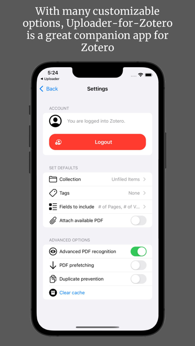 Uploader for Zotero screenshot 1
