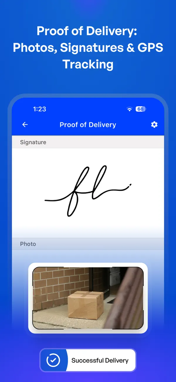 Upper: Delivery Route Planner screenshot 1